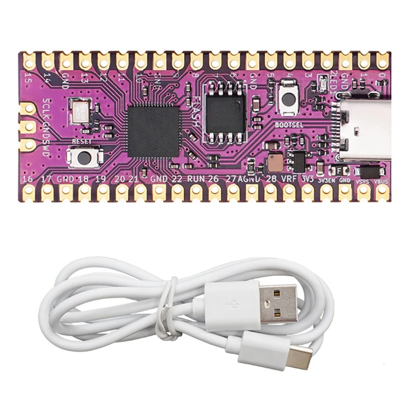 Para Raspberry Picoboot Board RP2040 Dual-Core Arm Cortex M0 + procesador 264KB SRAM + placa de desarrollo de memoria Flash de 16MB