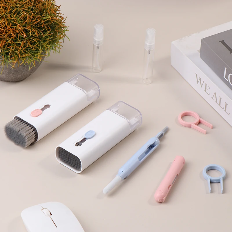 7-em 1 Kits de Limpeza de Teclado, Fone de ouvido Cleaner Pen, Laptop Screen Cleaning, Keycap Puller, Camera Phone Cleaner Tools