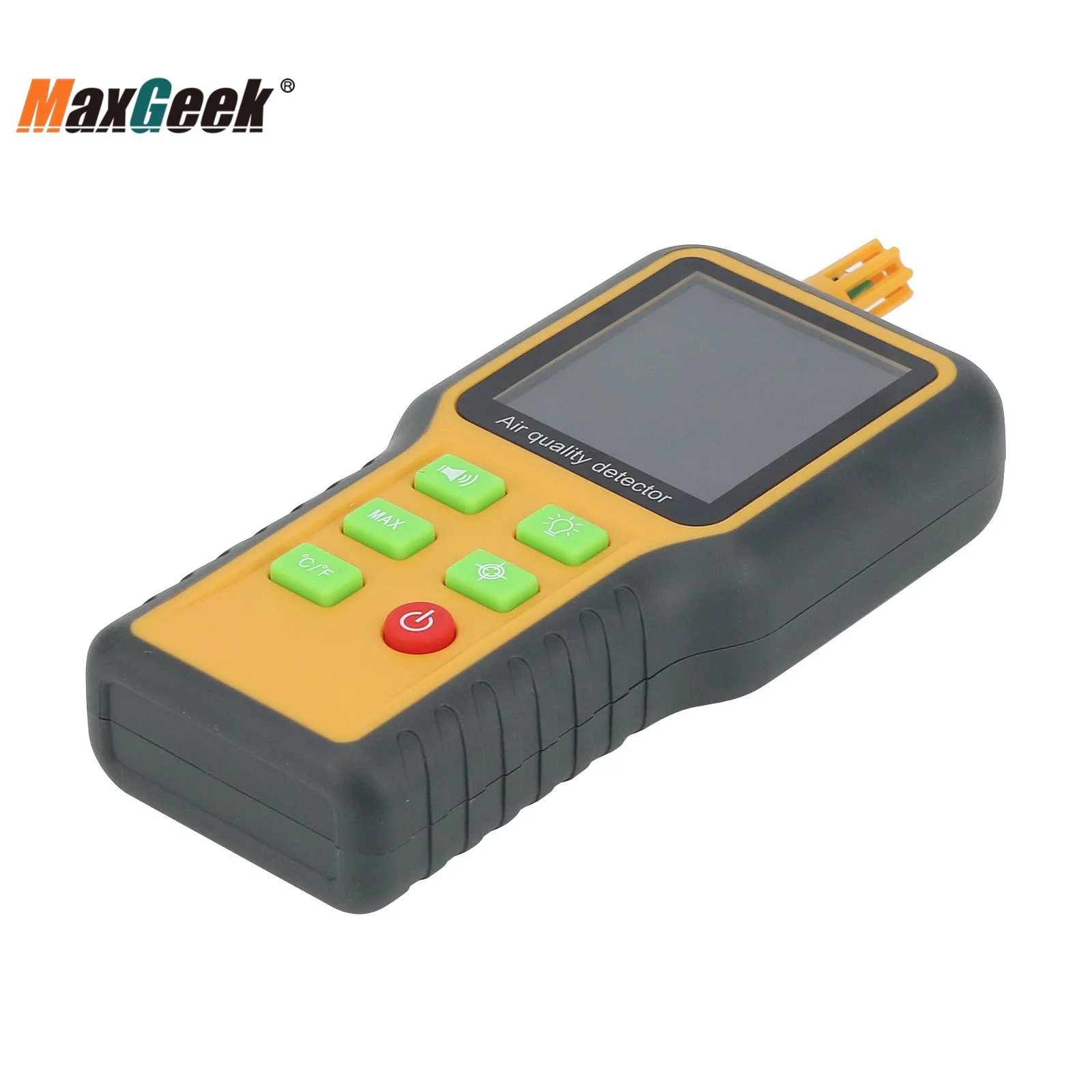 Maxgeek QX-1086 5-in-1 Air Quality Detector Air Quality Monitor for HCHO TVOC CO2 Temperature and Humidity