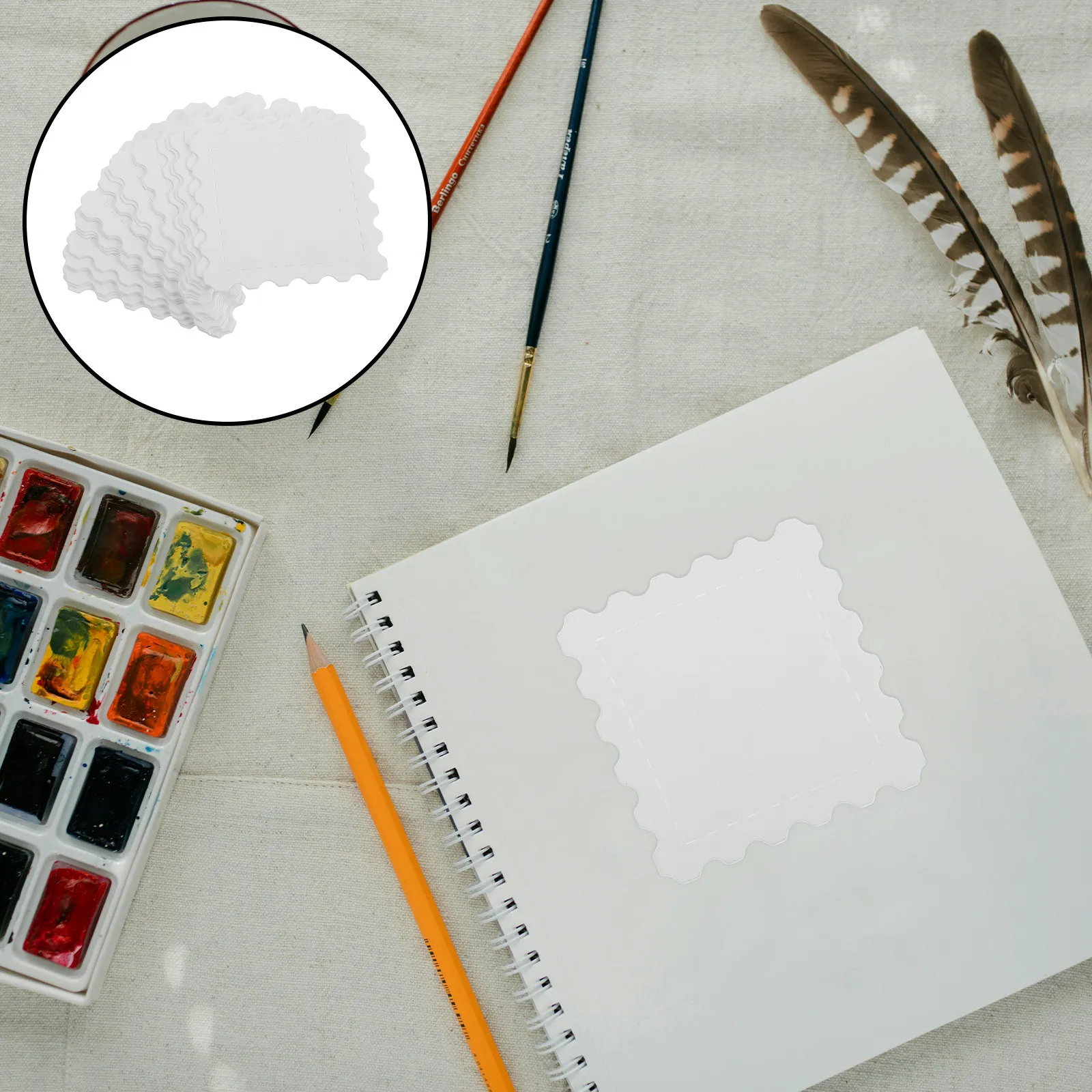 

25 Sheets Blank Watercolor Postcards Premium Cardstock for DIY Art Cards Greeting Cards Bookmarks Tickets Creative Expression