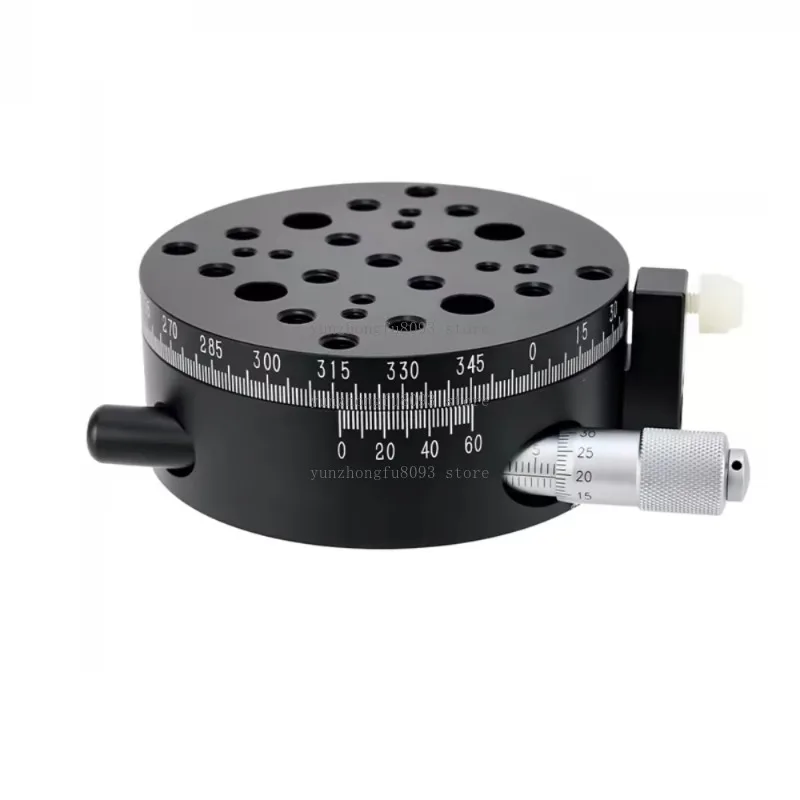 Manual Rotary Stage 360° Turntable Manual Indexing Table R-Axis Sliding Stage PT-SD206