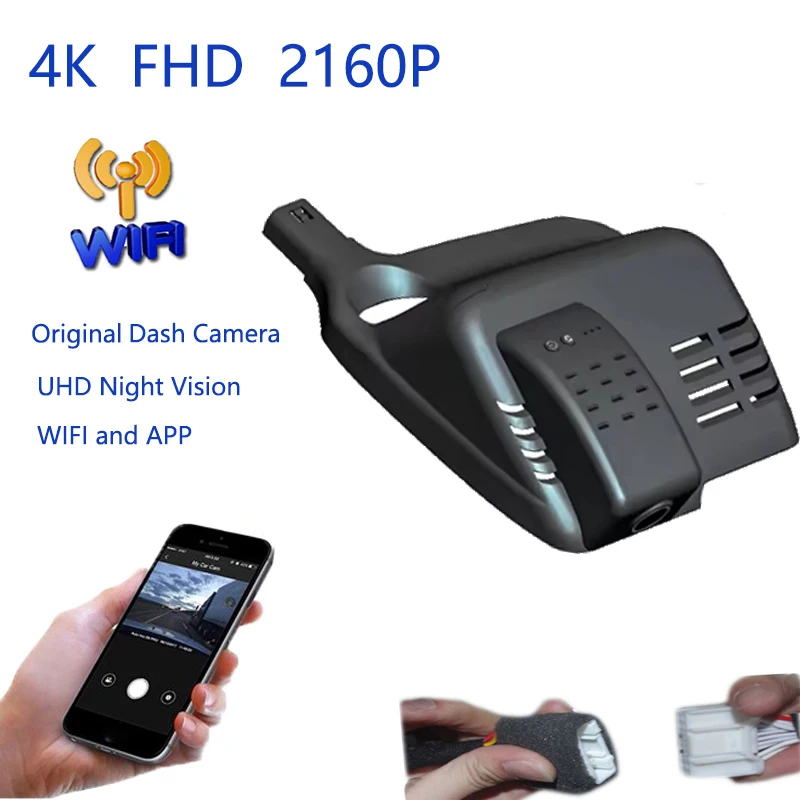 4K For Nissan X-TRAIL Rogue 2018-2022 / Qashqai J10 J11 2016 -2019 / 2017 Renault Kadjar Car Video Recorder Wifi DVR Dash Camera