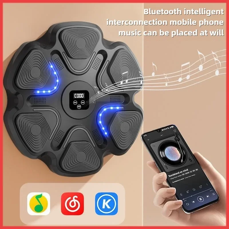 New Smart Music Boxing Machine Adult/Children Sports Fitness Boxing Trainer Home Exercise Response Training Boxing Wall Target