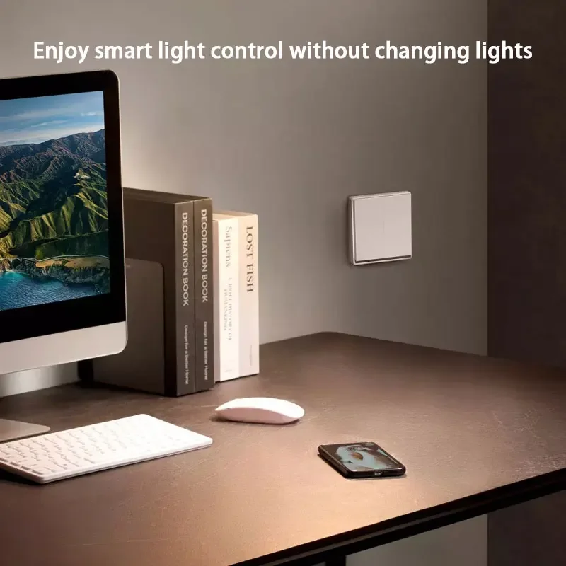 Aqara Smart Wall Switch E1 ZigBee 3.0 Smart Home Light Switch 3 tasti Fire Wire con neutro per Xiaomi Mi Home Homekit