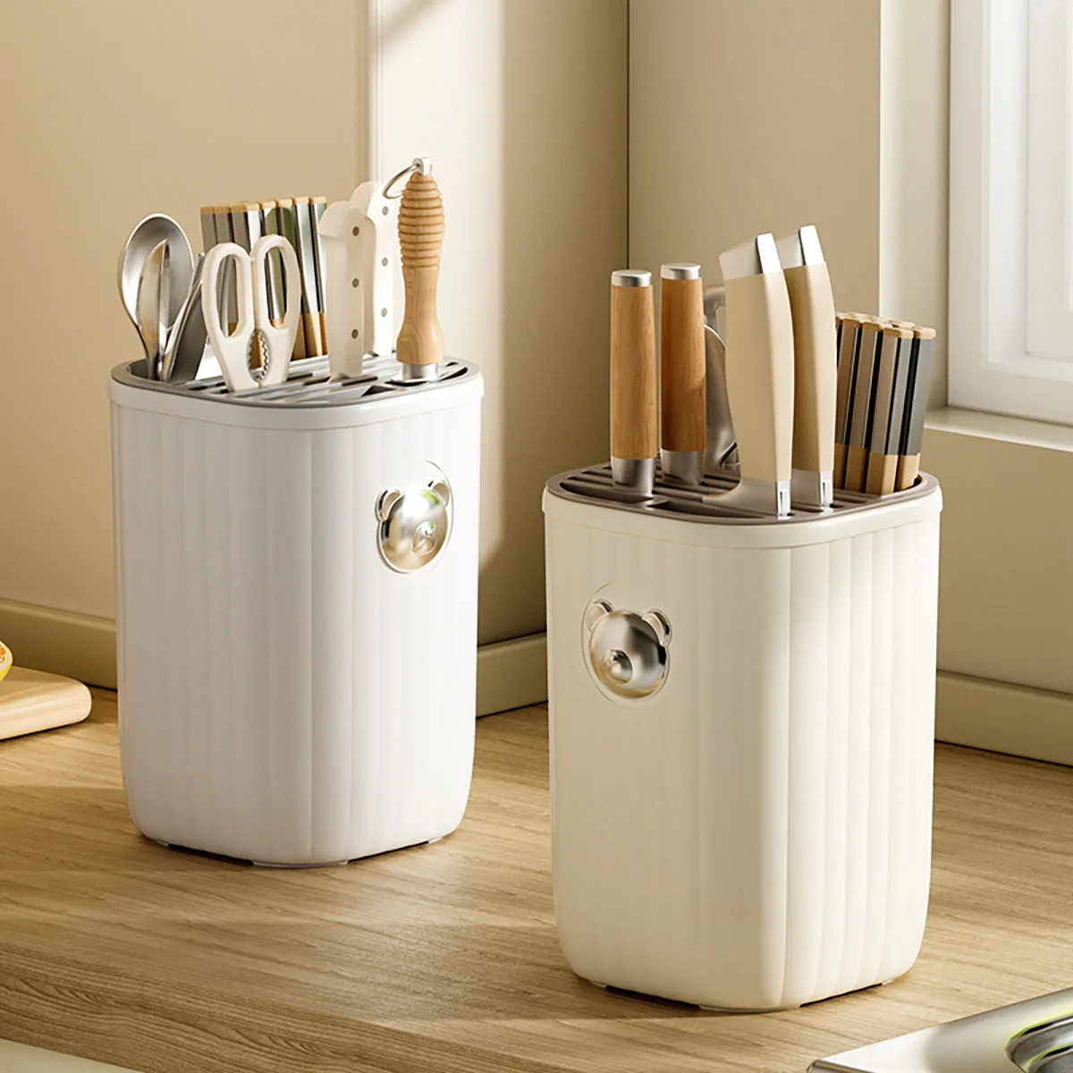Portaherramientas multifuncional para cocina, estante para herramientas para encimera de cocina, portaherramientas para el hogar