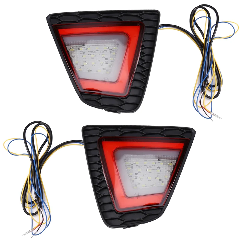 

Car Daytime Running LED Brake Reversing Turn Signal Rear Bumper Lights For Honda Fit 2014-2017