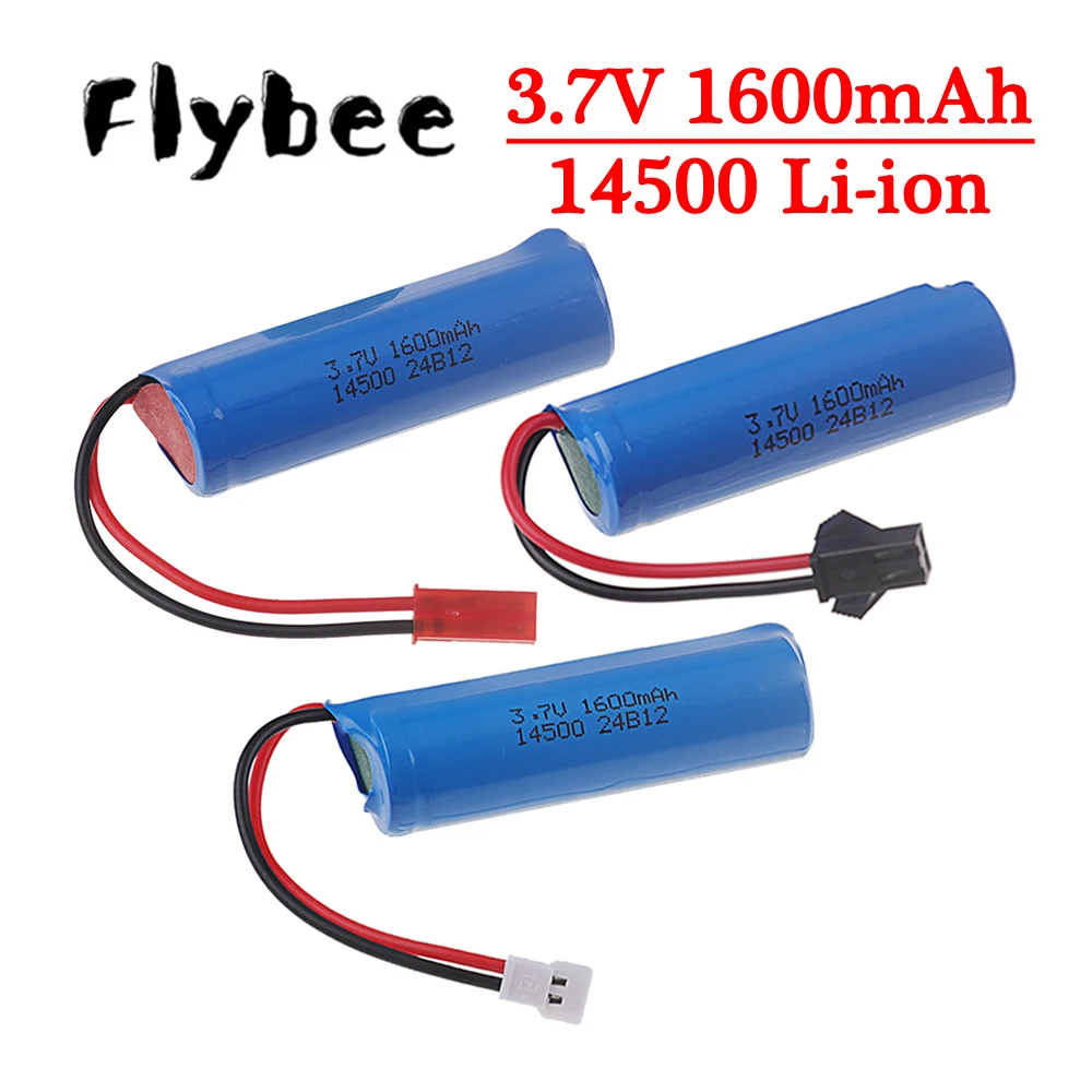 For C2 D828 3.7V 1600mah 14500 Li-ion Battery For RC Toys Stunt Dump Car Boat Tank Gun Truck Motorcycles Battery Toy Accessories