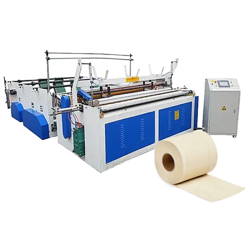 China Toilet Paper Making Machine South Africa Cheap Small Fully Automatic Toilet Paper Roll Froming Equipment Production Line