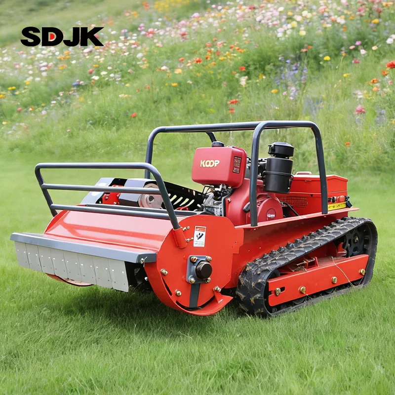 

Customized All-Terrain Lawn Mower, Intelligent Remote Control Belt Mower, Long Endurance Lawn Weeder