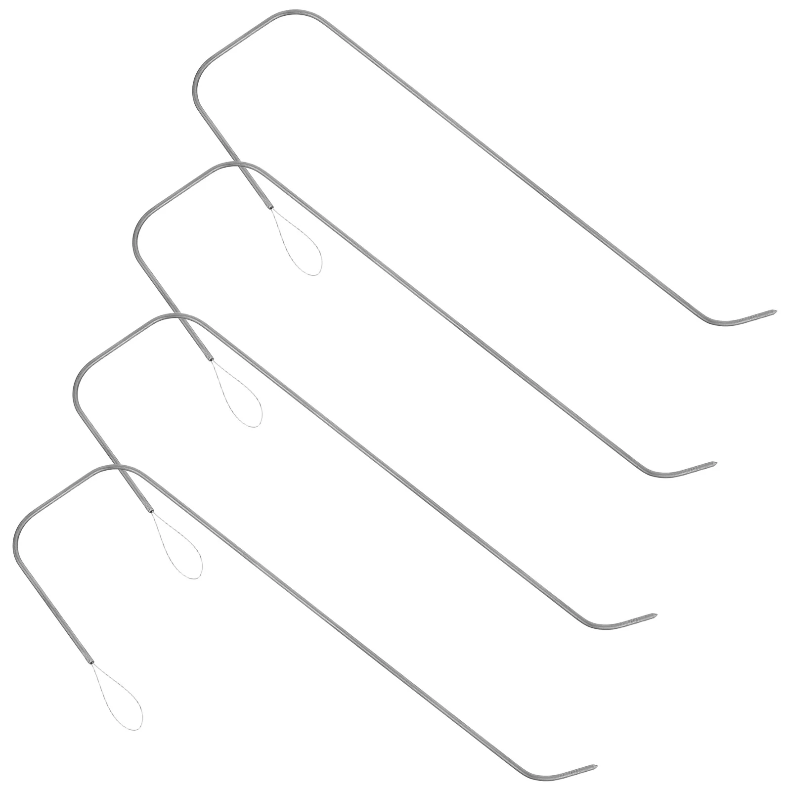 

4 шт. изогнутые иглы для бисероплетения, легкие нити, инструменты для бисероплетения, стабильные металлические иглы для браслета для изготовления ювелирных изделий, ожерелья, принадлежности для ножного браслета