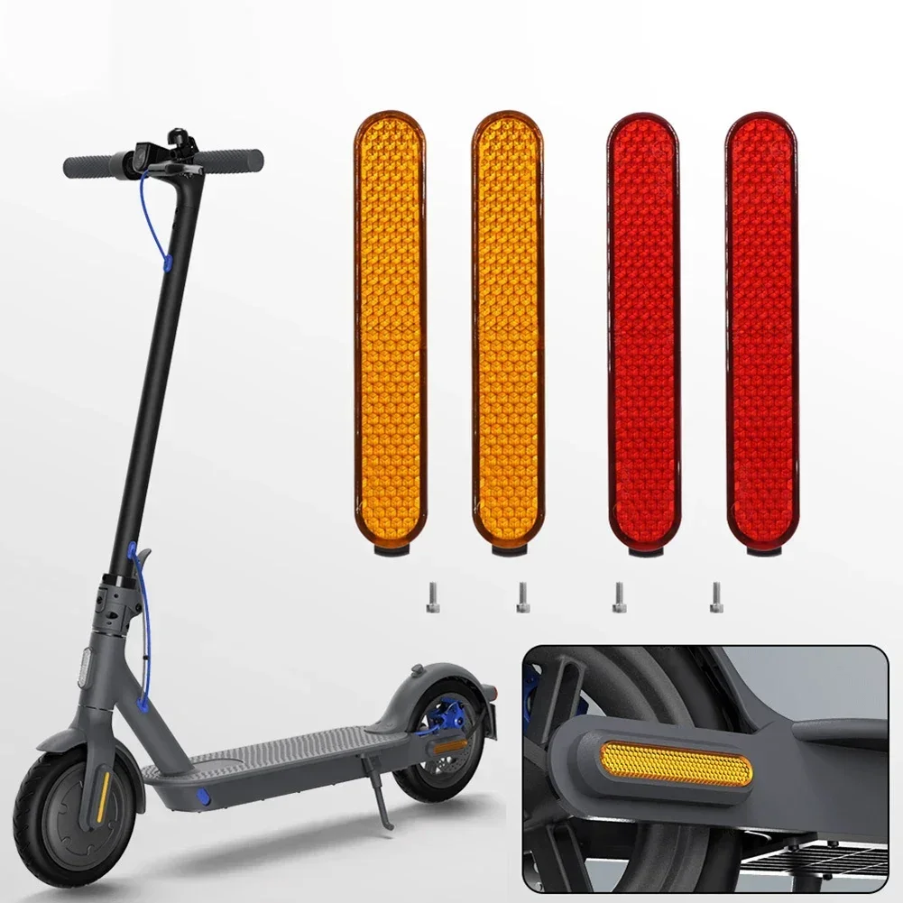 

Electric Scooter Reflective Stripe Wheel Cover Protect Shell Side ABS Reflective Strap Practical Replace For Pro2