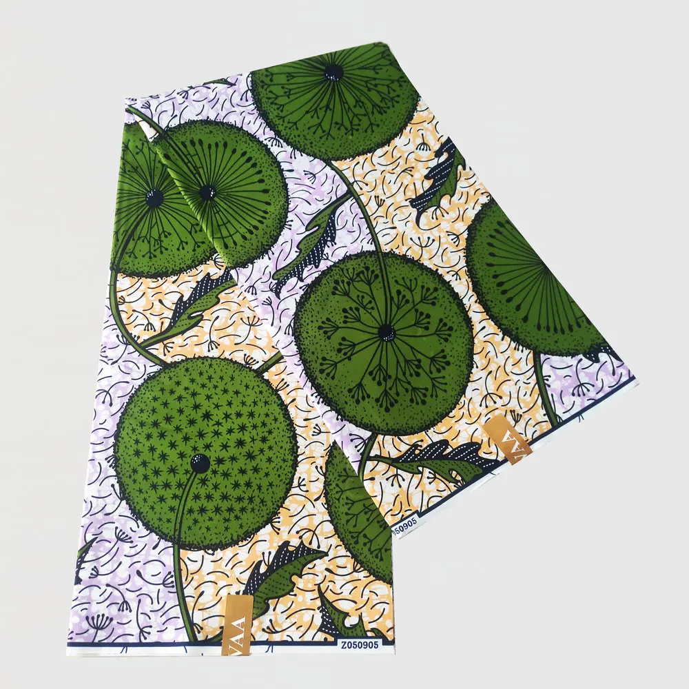Tela estampada 100% poliéster de alta calidad, lomo africano, nuevo diseño colorido para ropa de moda, vestido, 5,22 m por pieza