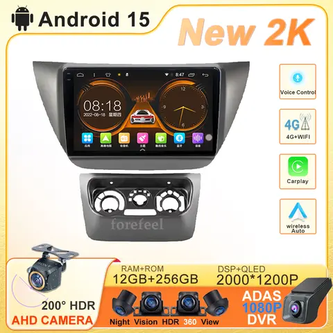 Android 15 Radio For Mitsubishi Lancer 9 Lancer ix 2006 - 2010 Multimedia Head Unit Screen Navigation GPS Player Car Stereo DVD