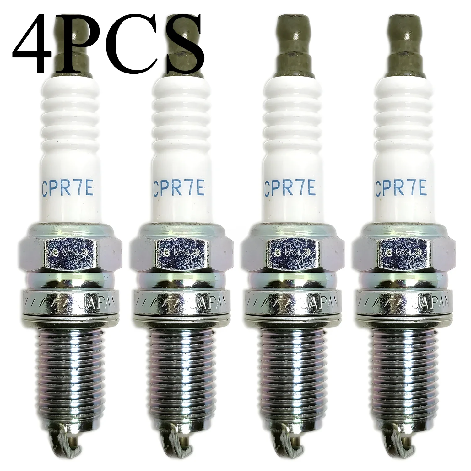 

4pcs Spark Plug DCPR7E 3932 Fit for Chevrolet Spark 1.2L 2013 2014 2015 Fit for Fiat 500 1.4L 2014 2015 2016 2017