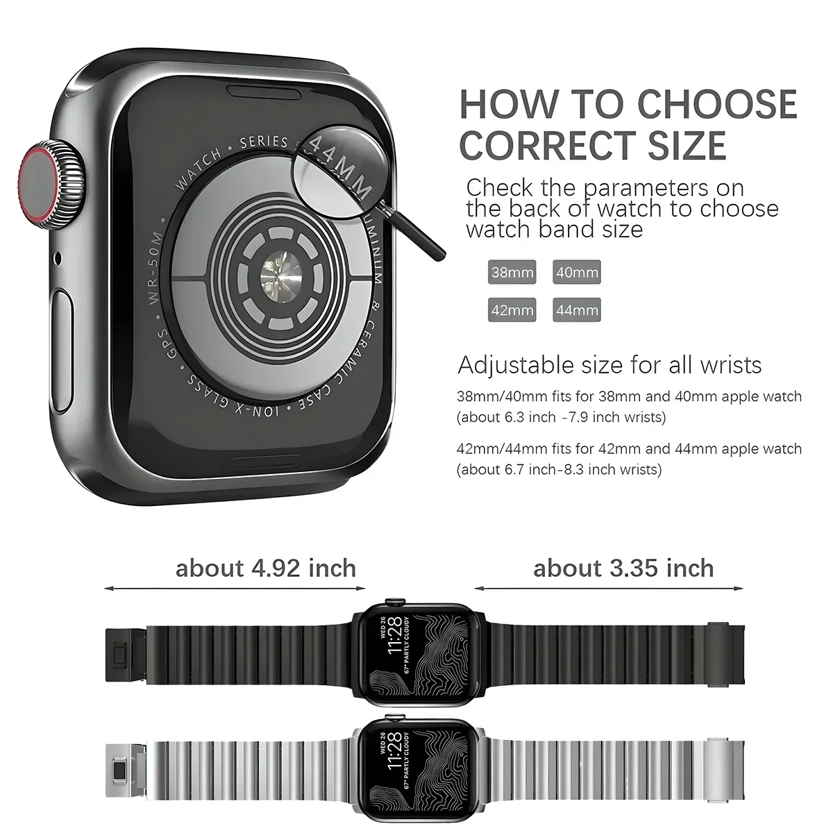Luxury Titanium Band for Apple Watch Strap Ultra 2 49mm 46mm 45mm 42mm Magnetic Correa for iWatch Series10 9 8 7 6 SE 5 Bracelet
