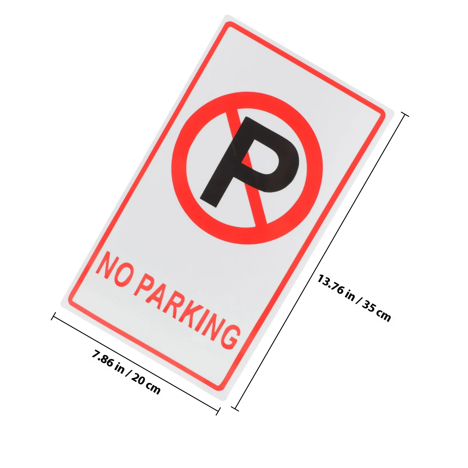 لا توجد علامة معدنية لوقوف السيارات، ورقة ألومنيوم، علامة تحذير متينة للمداخل وقوف السيارات، المرآب، لافتة مرور السلامة #2
