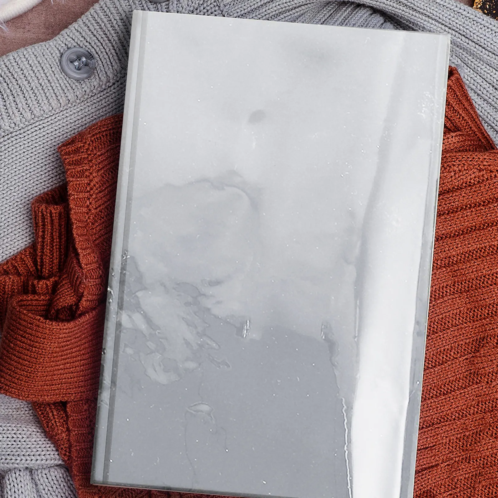 Soft Cover Book Protective Clear Cover Protector Sleeve for Textbooks Library School Use Transparent Book Film