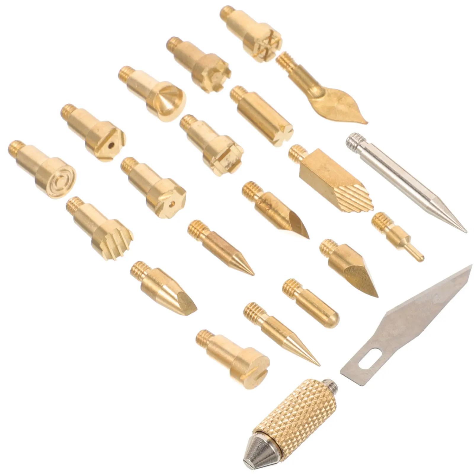 

22Pcs Wood Burning Machine Tip Professional Pyrography Pen Tips Replacement Set Wood Burner Tool Carving Nibs Accessories