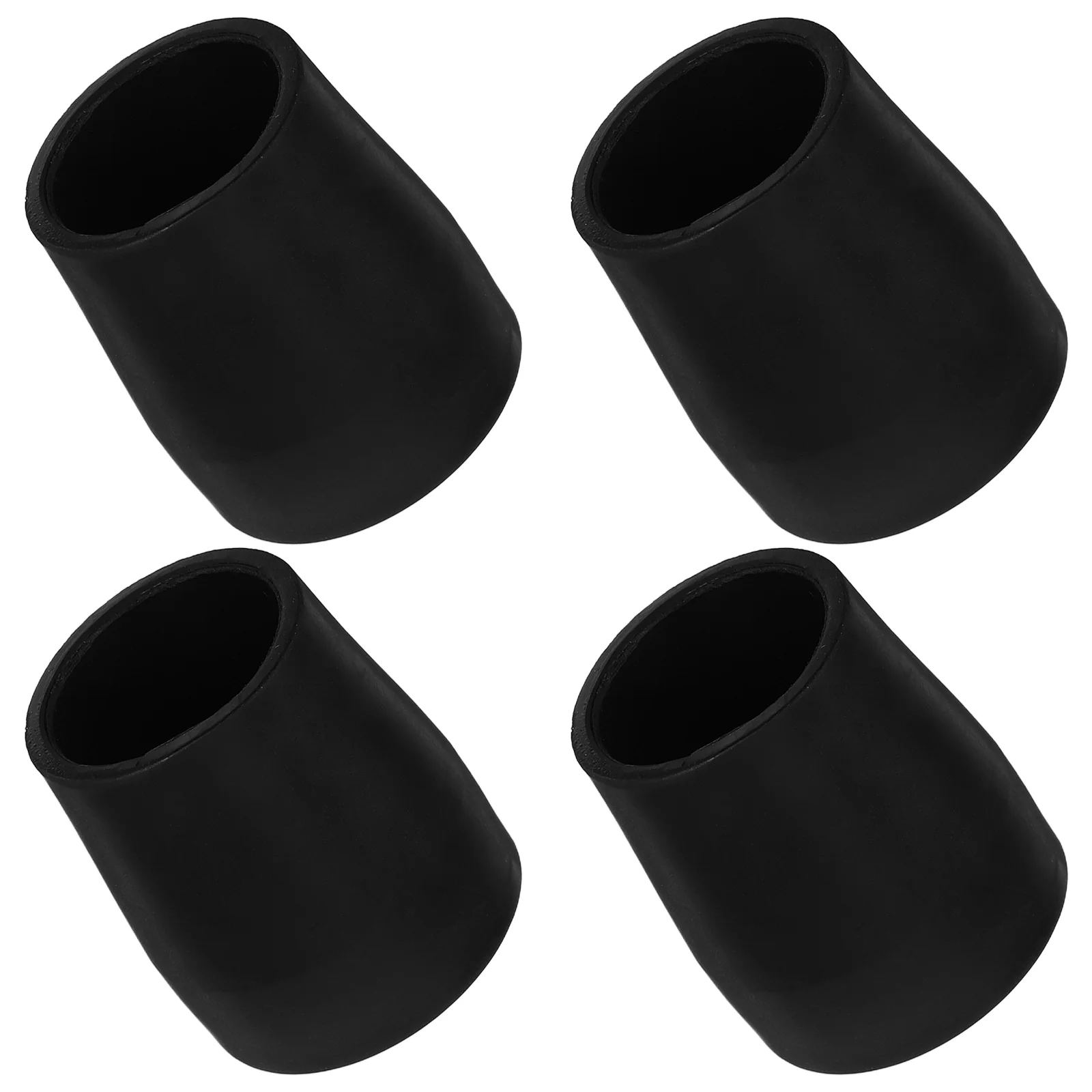 

4pcs Non-Slip Rubber Foot Covers For 24Mm Commode Chair Legs Heavy Duty Shower Chair Floor Protectors Furniture Leg Caps Walker