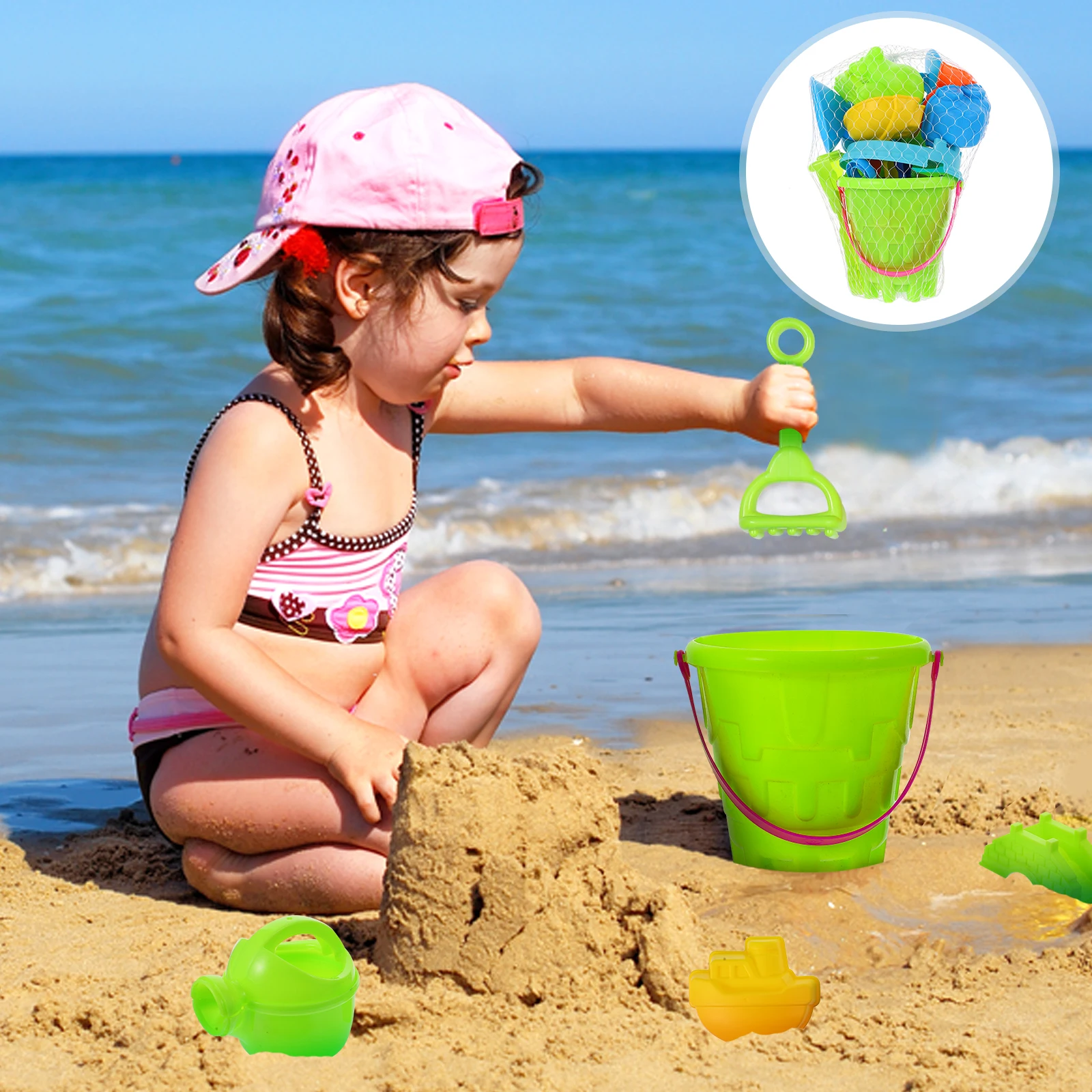 25 Pcs Castle Bucket Toys Beach for Kids Children Abs Shovel Sand Tools Sand-excavating