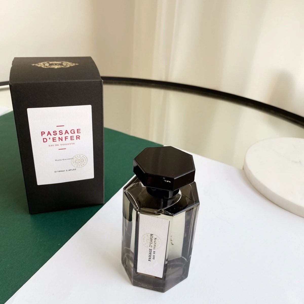 

Men's Eau de Toilette 100ml Passage D'Enfer Style Woody Spicy Fragrance Long Lasting Smoky Scent for Daily Wear Gift for Him
