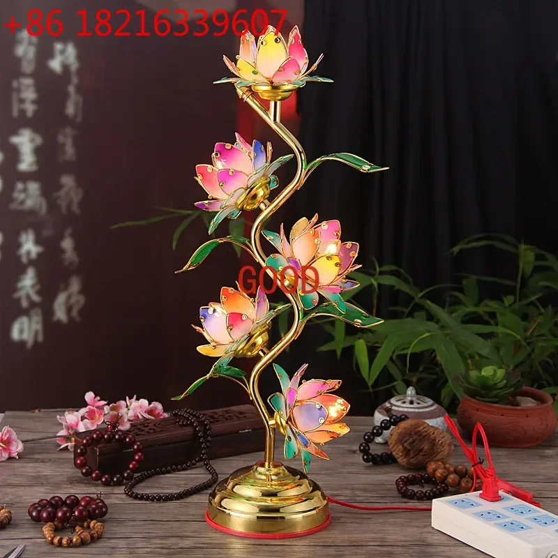 

Лампа-лотос TAO: Светодиодная лампа для подсветки Будды, S-образная лампа-лотос для буддийских ритуалов