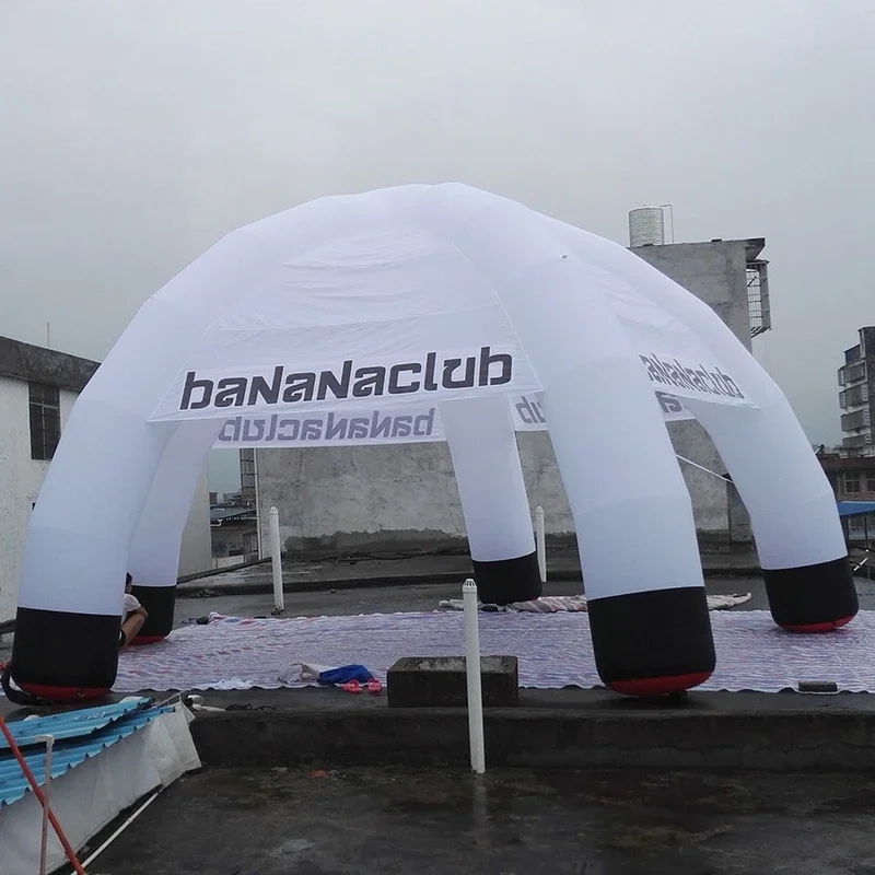 8-meter Diameter Customizable 5-leg White Inflatable Spider Leg Tent For Event Exhibitions And Commercial Advertising