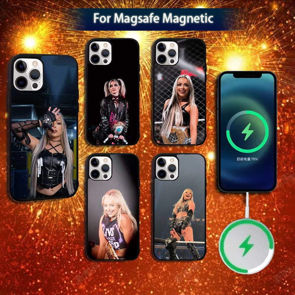 

W-WWE L-Liv Morgan Phone Case For iPhone 16e,16,15,14,13,12,11,Plus,Pro,Max,Mini Magsafe Magnetic Wireless Charging