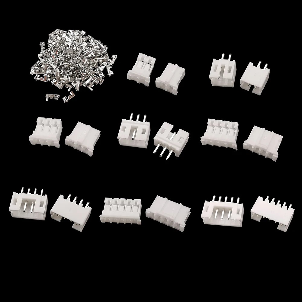 230Pcs PH2.0 2mm 2P 3P 4P 5 Pin Terminal Male Female Housing Pin Header JST Connector Wire Adaptor PH 2.0 Kits