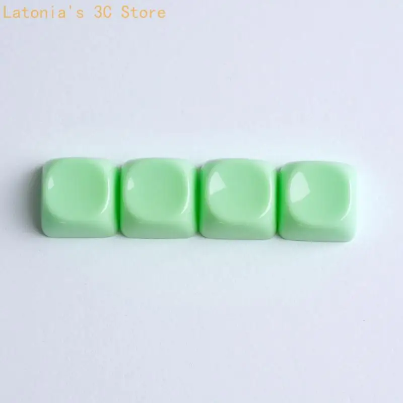 Clear Keyboard Keycaps for Rounded 1U Accent MOA Profile Placement Detail X3UB