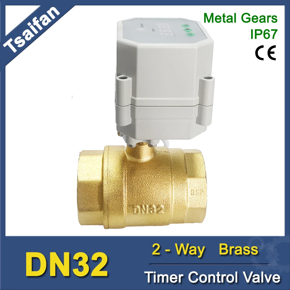 

Вентилятор Tsai из латуни, 2-ходовой DN32, моторизованный регулирующий клапан с таймером, диаметр 29 мм, 1-1/4 дюйма, BSP/NPT, резьба AC/DC9V-24V CE, IP67, металлические шестерни