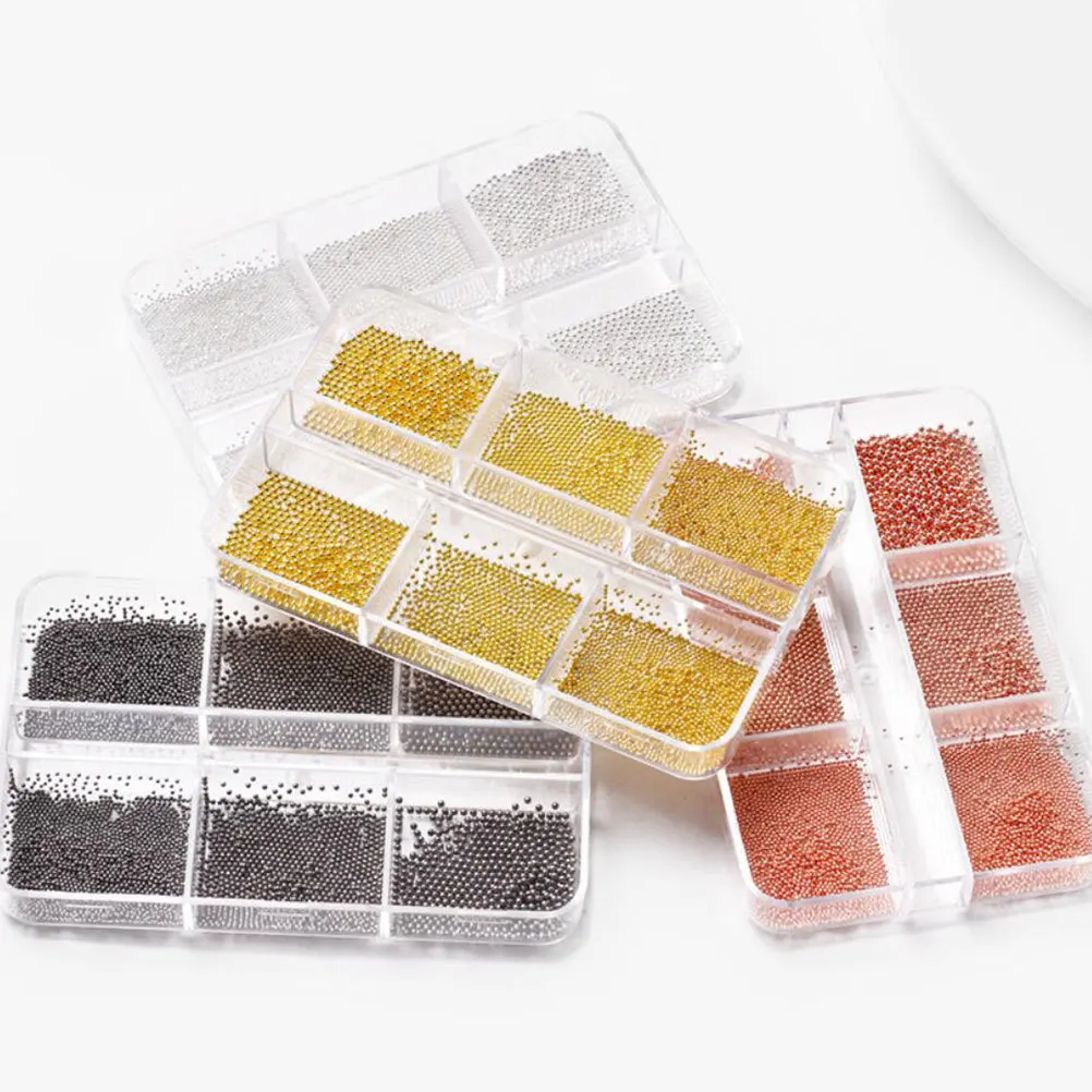 الخرز الصلب الصغيرة لمسمار الفن 3D البسيطة حبة الزخرفية سحر Diy مسمار تصميم مجوهرات اكسسوارات النساء #6