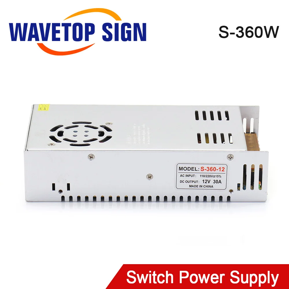 SignkoRay 360W Switch Power Supply S-360W DC12V-110V مخرج واحد لآلة الليزر