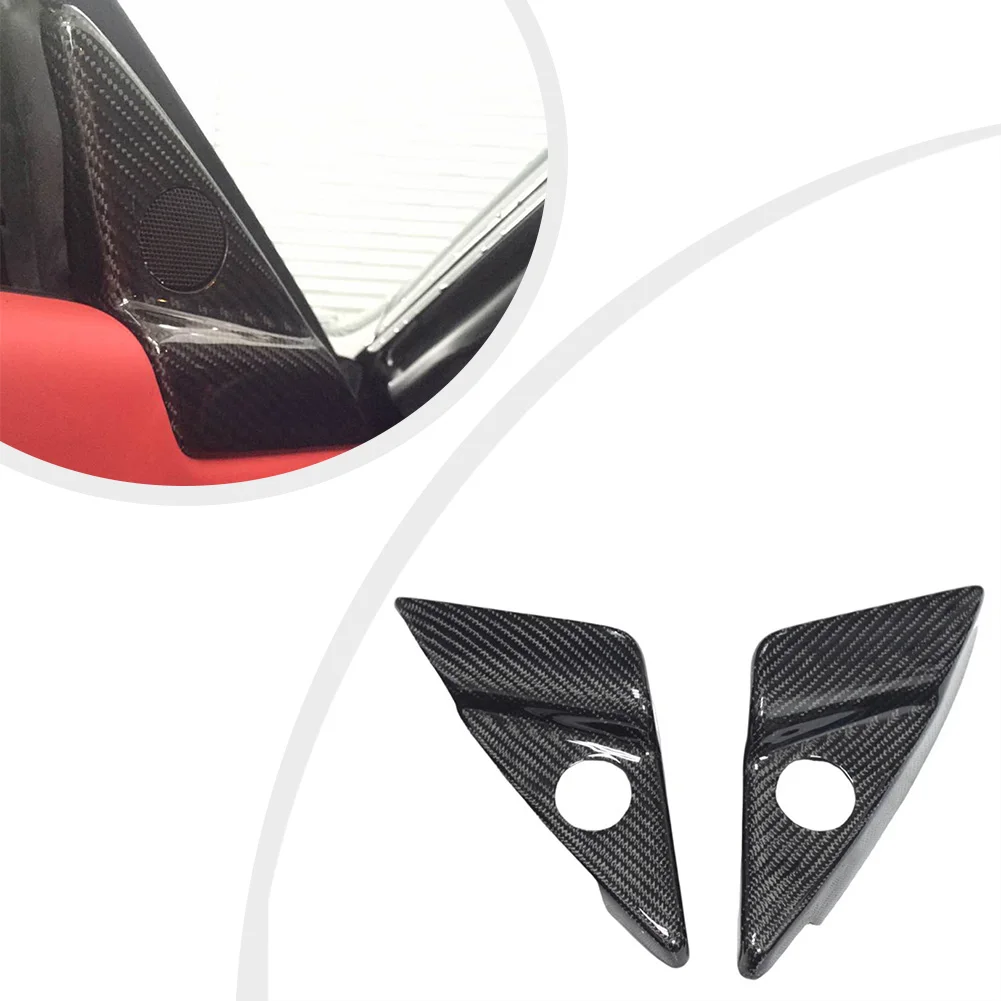As Picture Shows Carbon Fiber Tweeter Cover New Condition Easy Installation Specifications High Reliability As