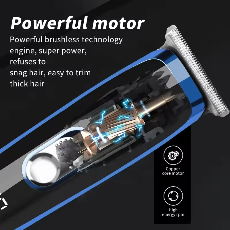 Waikil ปัตตาเลี่ยนไฟฟ้าสำหรับผู้ชาย, ปัตตาเลี่ยนแบบกดชาร์จ USB ไร้สาย