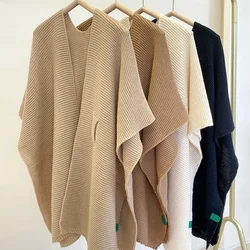Herbst und Winter Frauen gestrickt Schal lässig Mode Schal Umhang warmen Umhang
