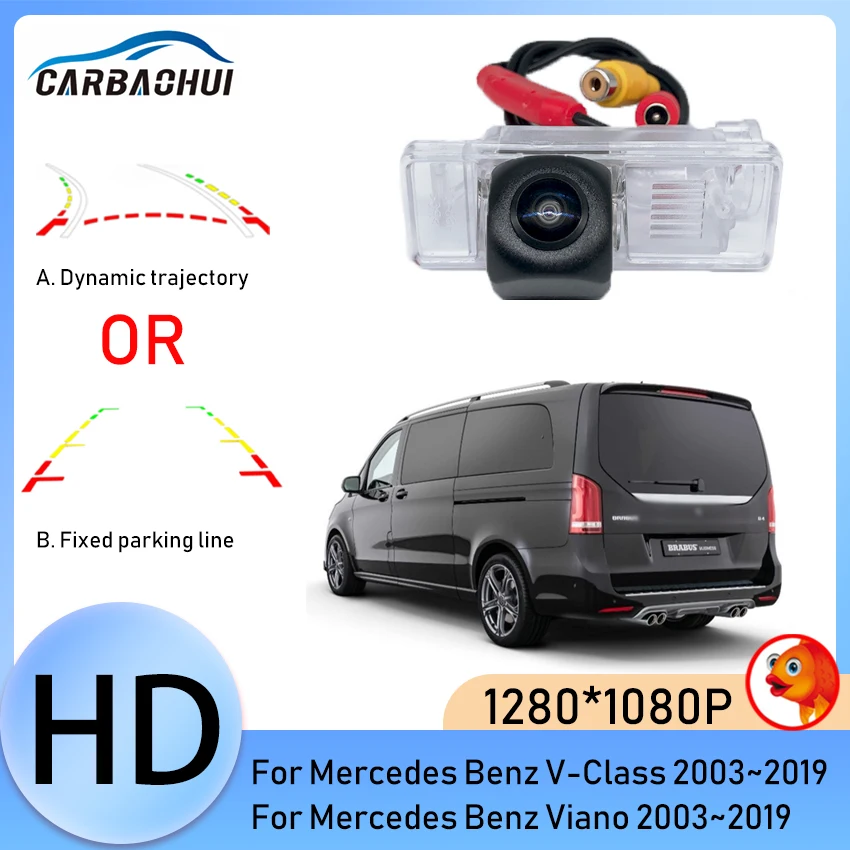 Backup Rear View camera Night Vision Waterproof license plate camera For Mercedes Benz V-Class Viano 2003~2016 2017 2018 2019