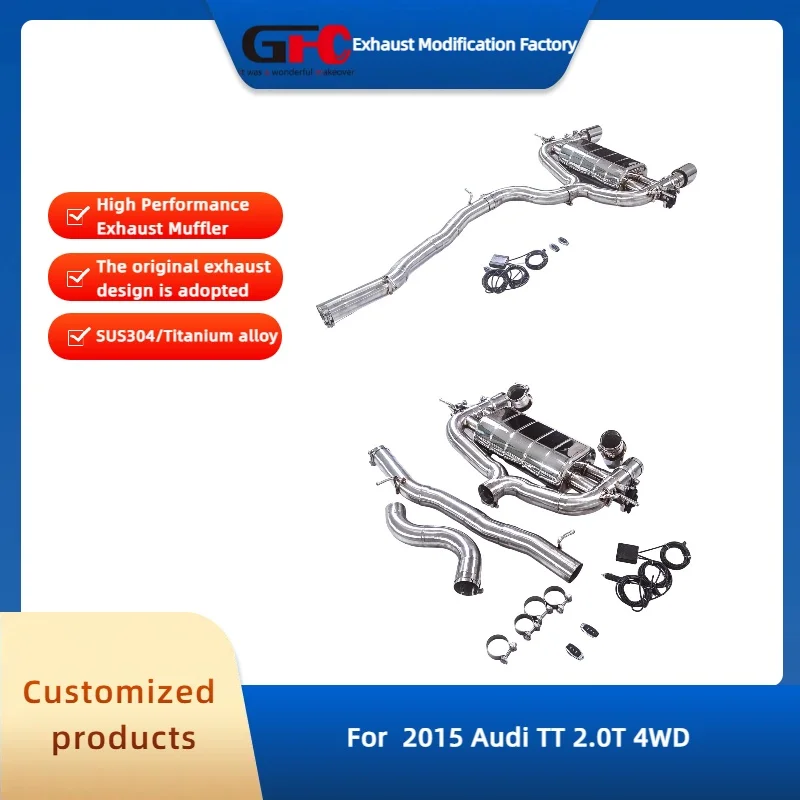 

Catback Valvetronic Exhaust Pipe for Audi TT MK3 4WD 2.0T 2015-2024 High-Performance Stainless Steel Exhaust Muffler System