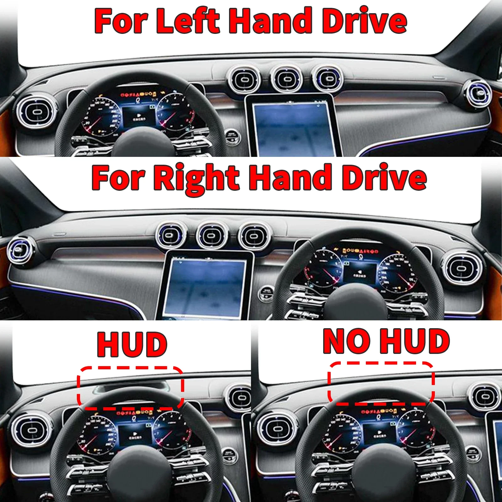 for Mercedes Benz GLC Class X254 glc300 glc260 amg 63 Anti-Glare Dashmat Dashboard Cover Dash Mat Sun Block Anti-UV Non-Slip Car