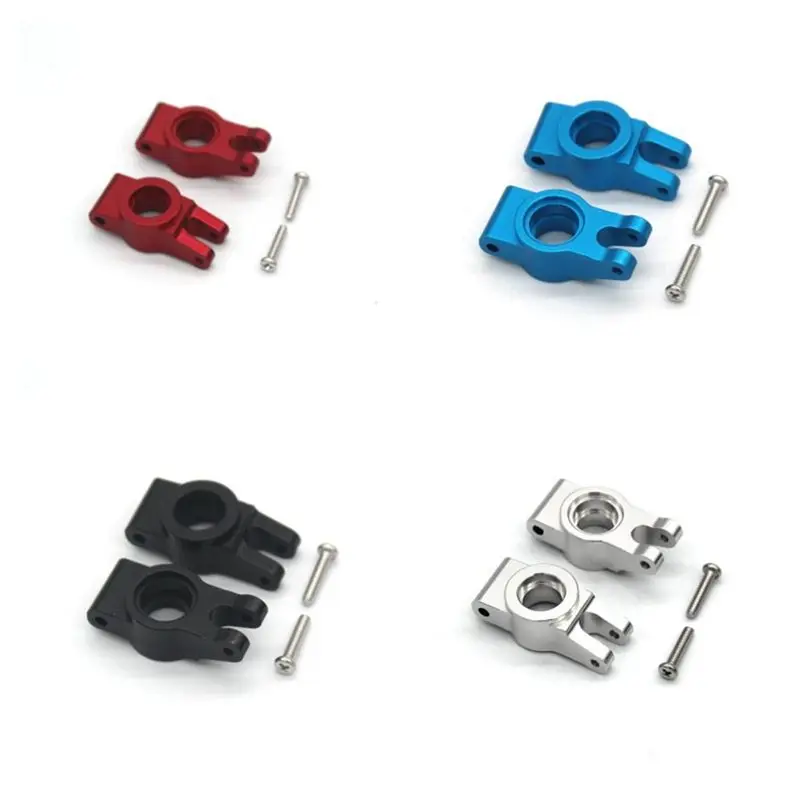 A01E-Metal Rear Hub Carrier Rear Wheel Seat Accessories For MJX Hyper Go 14301 14302 1/14 RC Car Upgrades Silver