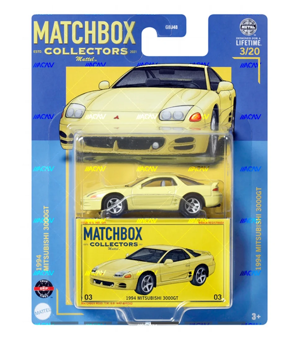 Original Mattel Matchbox Collectors Car Metal Diecast GBJ48 Ford Bugatti Divo Set Vehicle Model Toys for Boys Birthday Fun Gift