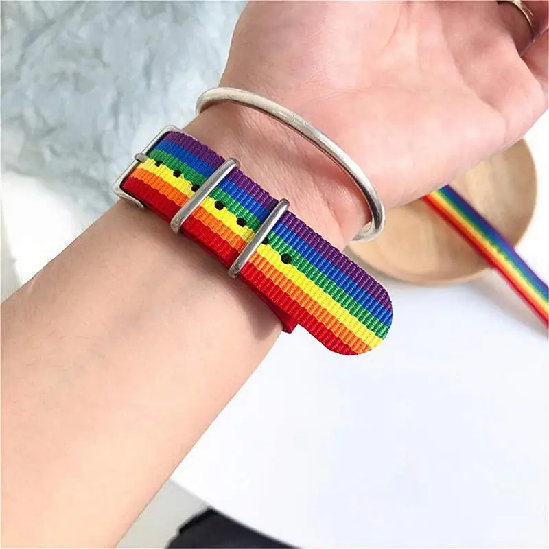 LGBT Rainbow Bracelet Love Bracelet Lesbian Gay Pride Wristband Pride Wristband Genderqueer Bisexual Pansexual Asexual