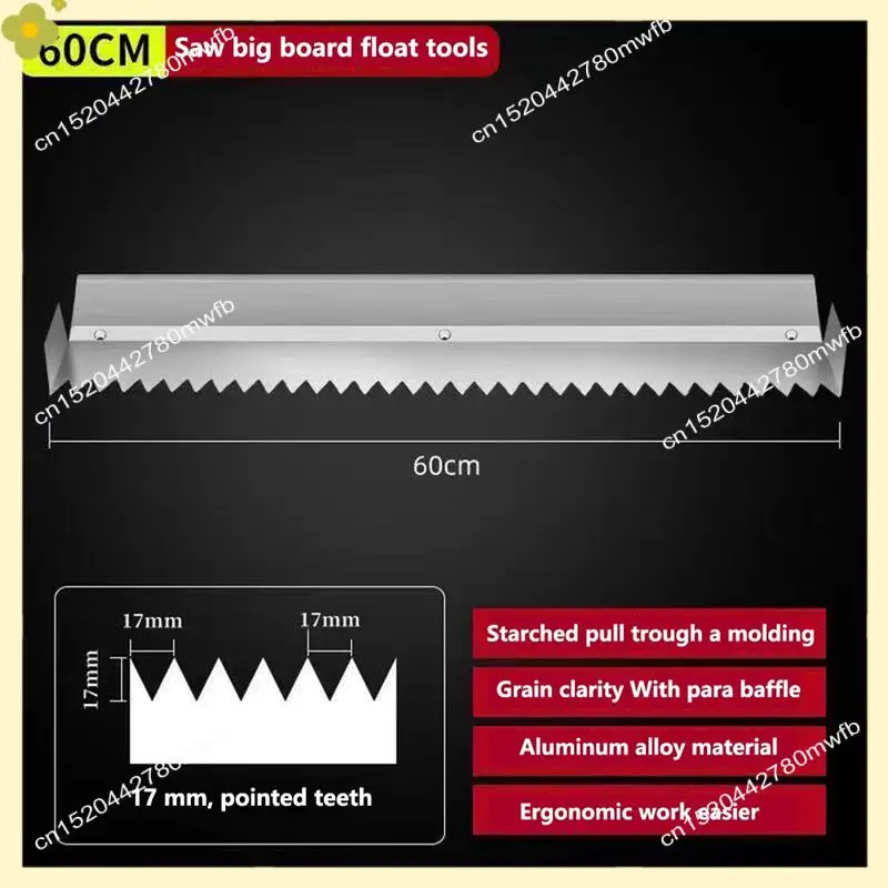 LDHL Triangular Trowel 10Mm Eye 600Mm Long Stainless Steel Adhesive / Mortar Tile Tool Construction
