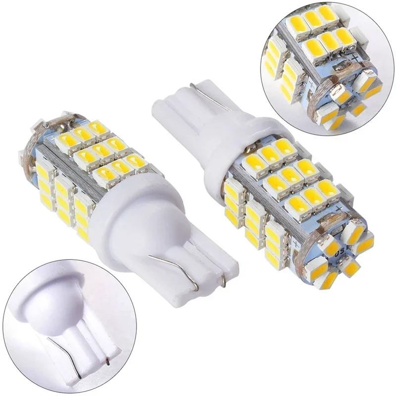 10pcs 1206 42 SMD Auto LED Lamps 42smd DC12V Car Side Wedge Marker Lights Signals Bulb 194 927 161 168 W5W