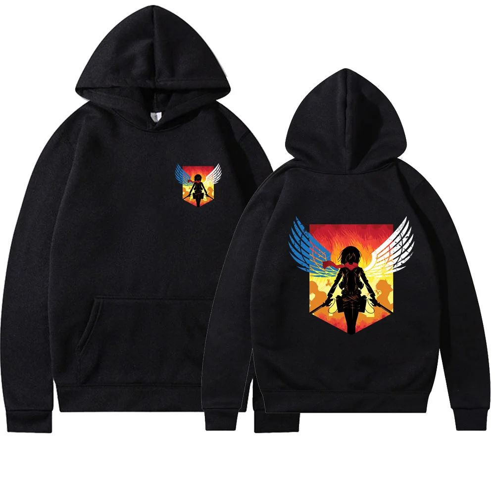 

Attack on Titan Women's Hoodie Anime Streetwear Pullover Harajuku Shingeki no Kyojin Hoodies Women Sweatshirt Unisex Clothes