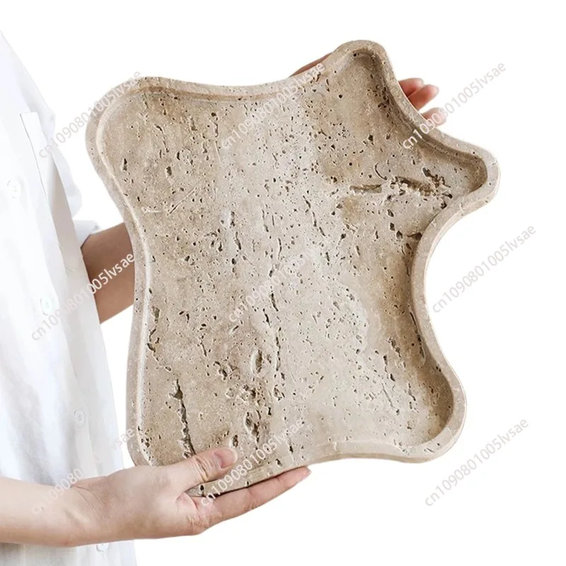 Large Scale Organic Shape Silicone Mold for Terrazzo Trays -  Cement Concrete Gypsum Craft for Luxury Home Decor, Fruit Bowl