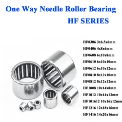 5/10Pc One Way Roller Bearing HF1008 HF0810 HF0306 H0406 HF0608 HF0610 HF0612 HF0812 HF1012 HF1216 HF1416 Needle Roller Bearings
