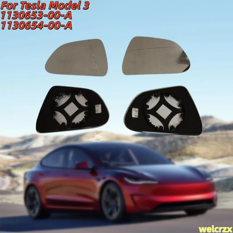 

Левое и правое зеркала заднего вида для Tesla Model 3 1130653-00-A 1130654-00-A, линзы зеркал заднего вида 113065300A 113065400A