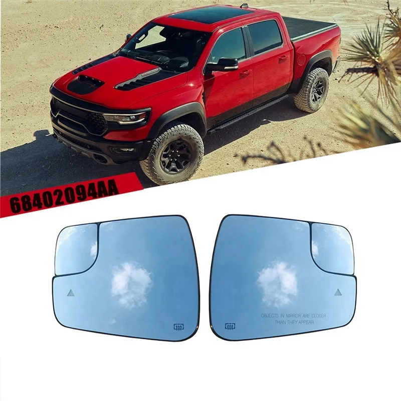 

Unusual Automotive Reversing Mirror Lenses Rearview Mirror Lenses Blind Spot Lens Glass For Dodge Ram RAM1500 2019-2021