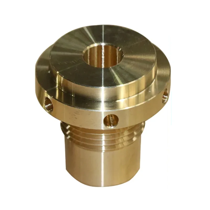 Custom CNC Turned Brass Threaded Insert OEM Non Standard Knurled CNC Machined Parts